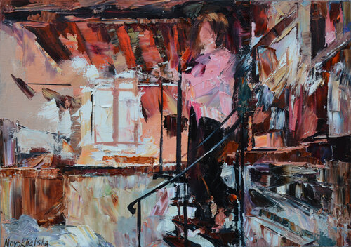 Mansarde italienne by Olga Novokhatska, Painting for Sale on Select