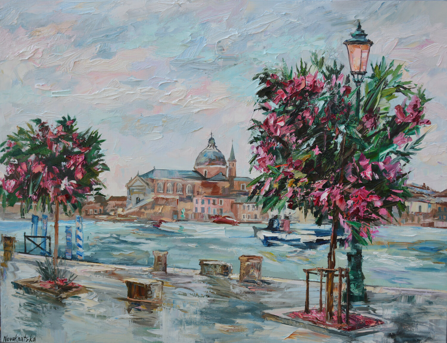 Journée pluvieuse à Venise Olga Novokhatska Original painting for sale