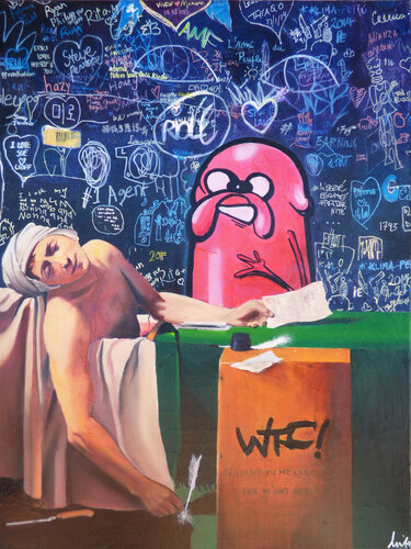 L'Ami du peuple 2.0 by Emilie Pannier, Painting for Sale on Select