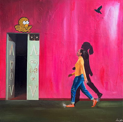 Allons mignonne voir si le rose by Emilie Pannier, Painting for Sale on Select