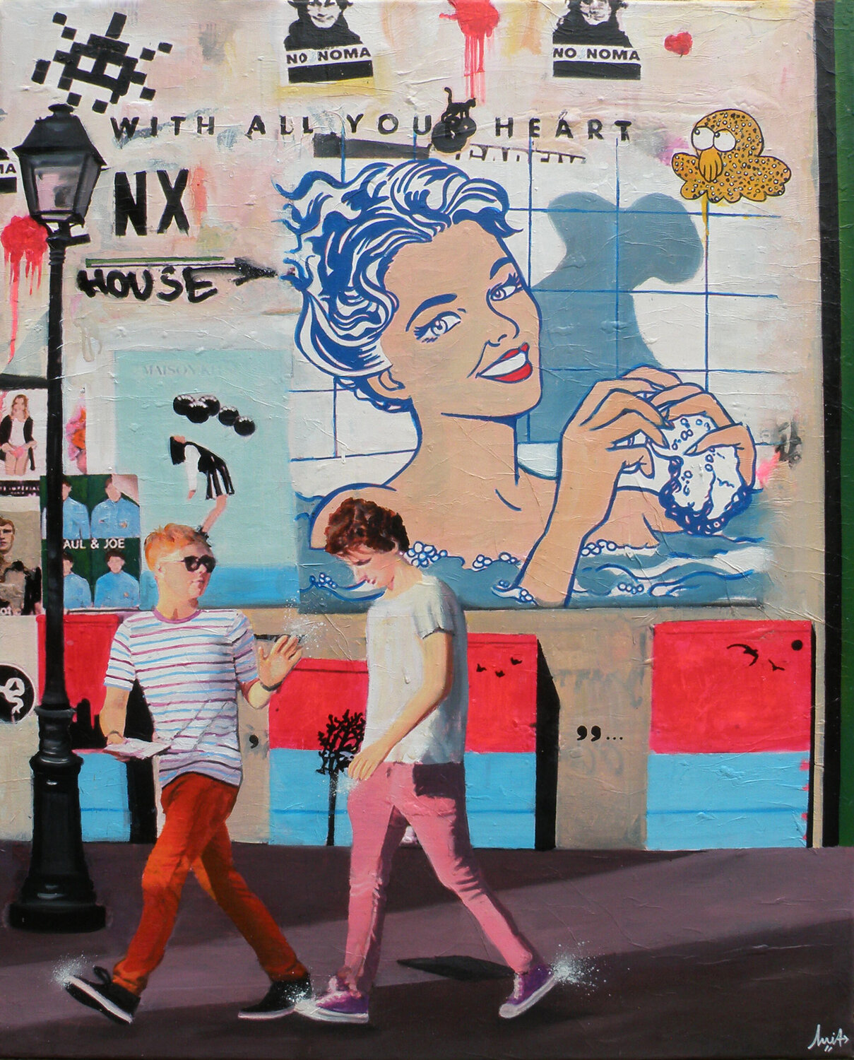 Une histoire de bulles Emilie Pannier Original painting for sale