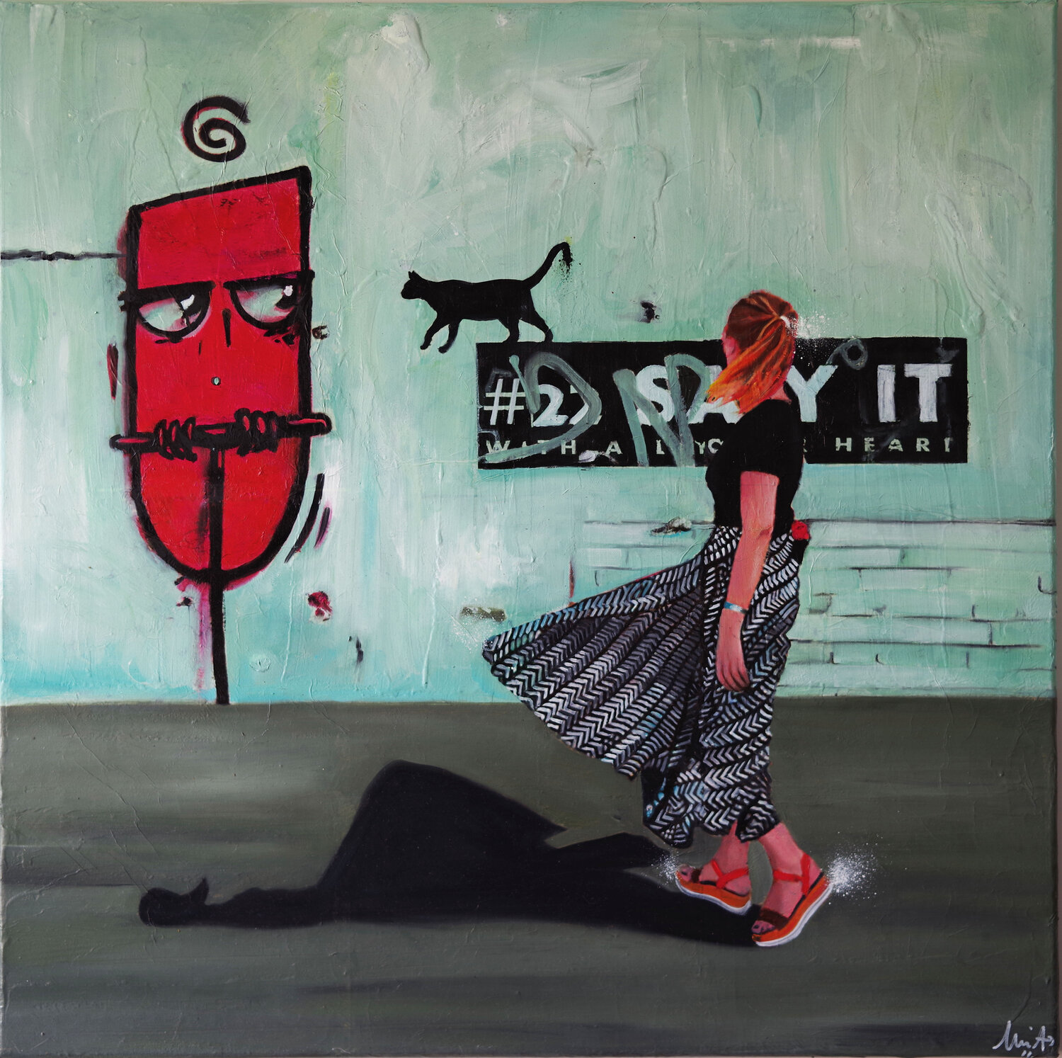 Say it ! Emilie Pannier Original painting for sale