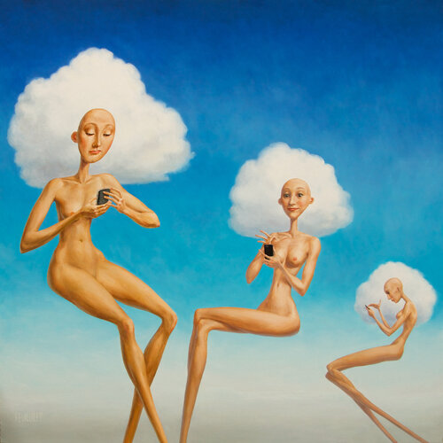 CLOUD by Myriam Feuilloley, Painting for Sale on Select