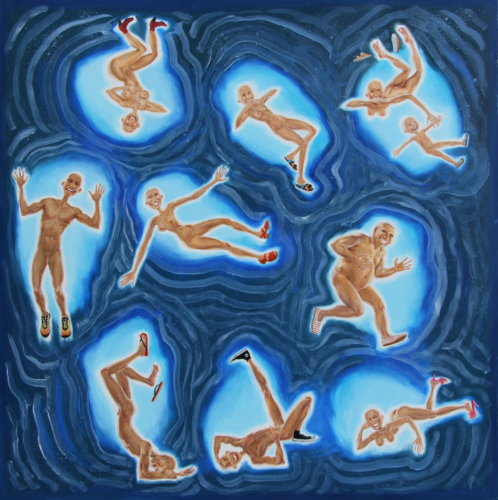 Trompe la Peur by Myriam Feuilloley, Painting for Sale on Select