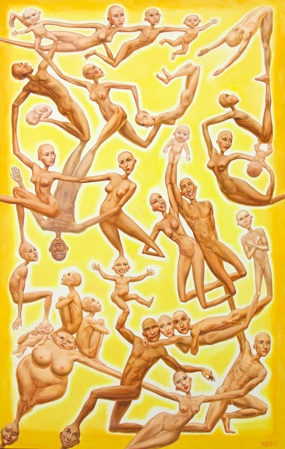 Généalogie Myriam Feuilloley Original painting for sale