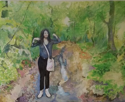 Im Stadtwald by Nataliy Schenkmann, Painting for Sale on Select