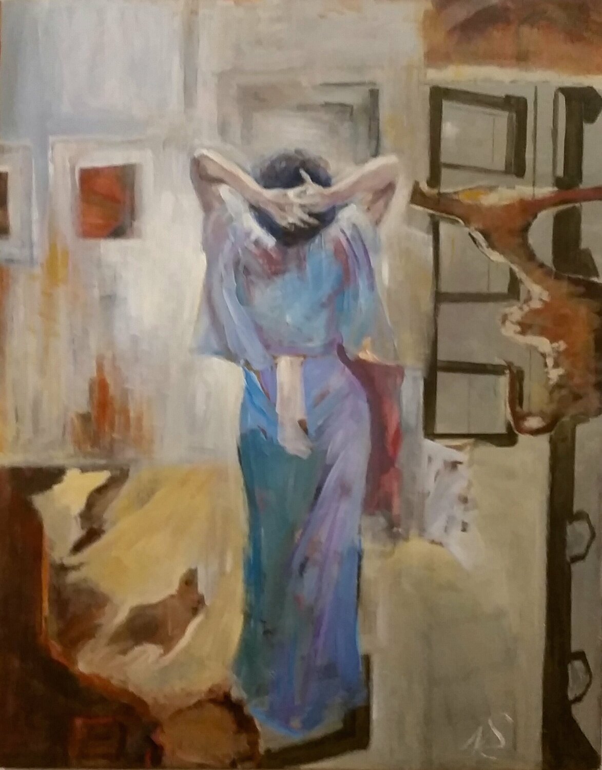 im Boudoir Nataliy Schenkmann Original painting for sale