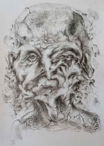 Kopf 54 by Wolfgang Eckert, Drawing for Sale on Select