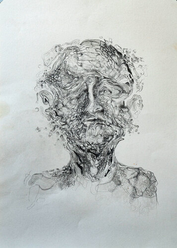 Kopf 56 by Wolfgang Eckert, Drawing for Sale on Select