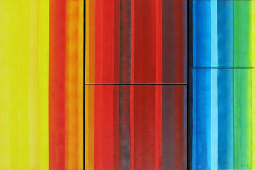 Code hacké - communication perturbée by Myriam Bonnet, Painting for Sale on Select