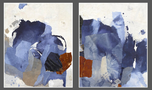 "Über Freiheit und Halt Nr. 11" & "Über Freiheit und Halt Nr. 14" by Katja Gramann, Painting for Sale on Select