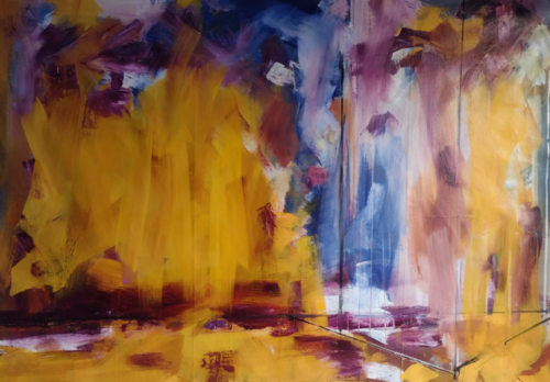 Sur Lirico No 2 - Life series - The architecture of color mind and soul, Horizons by Alejandro Naranjo, Painting for Sale on Select