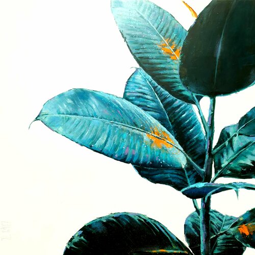 GREEN AND WHITE by Juan Francisco Gomez Cambronero, Painting for Sale on Select