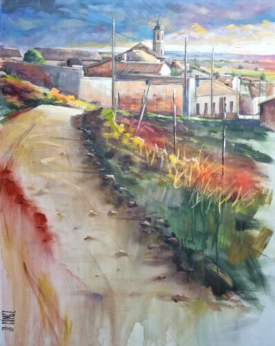 AMANECER II by Juan Francisco Gomez Cambronero, Painting for Sale on Select