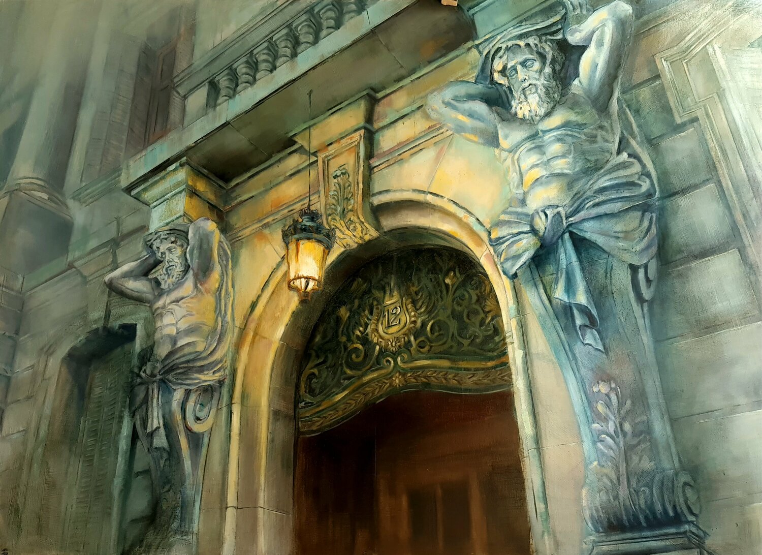 "El peso de la libertad" Juan Francisco Gomez Cambronero Original painting for sale