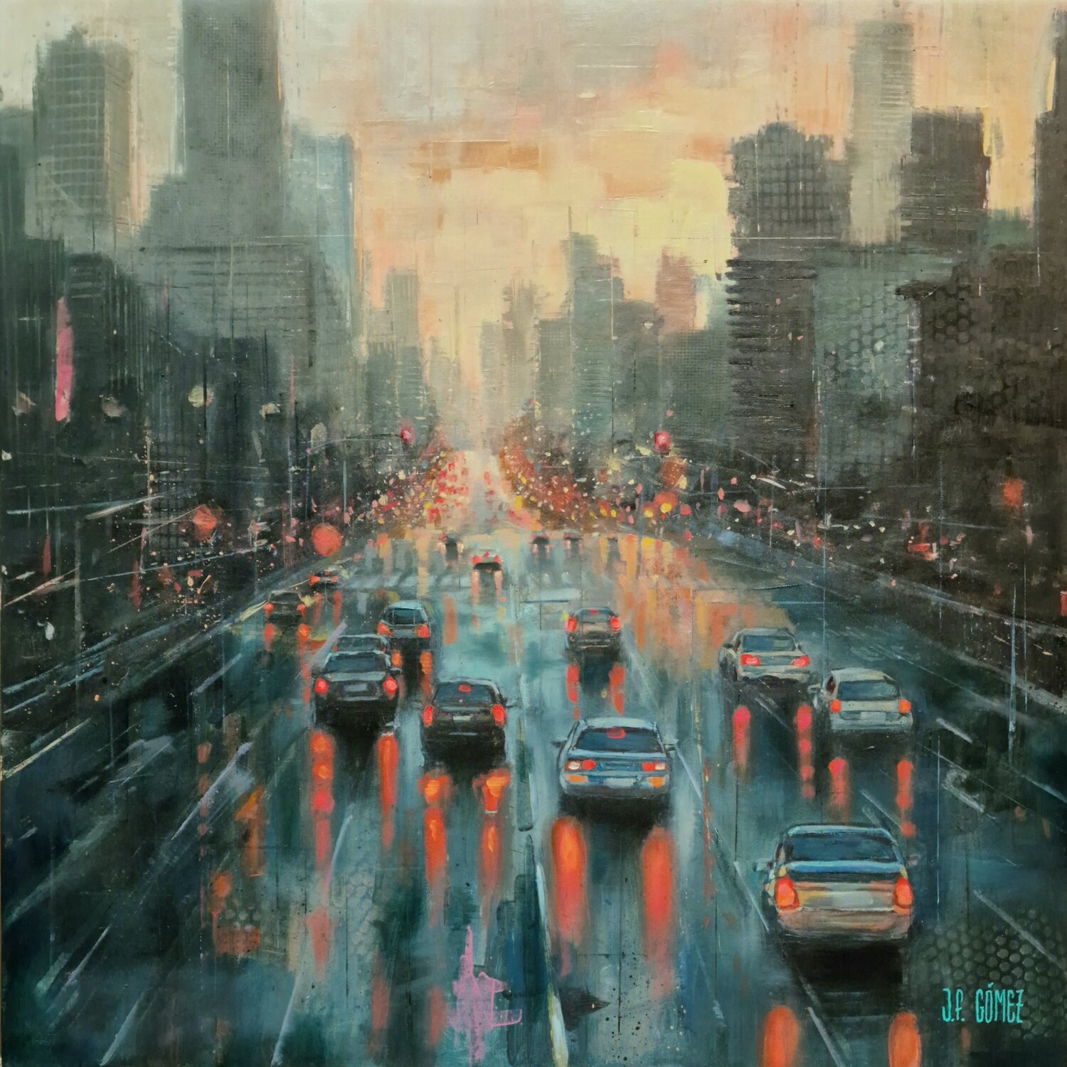 ATRACCIÓN II Juan Francisco Gomez Cambronero Original painting for sale