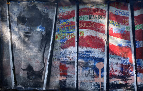 f-31 AMERICANA by Aleks Rosenberg, Painting for Sale on Select