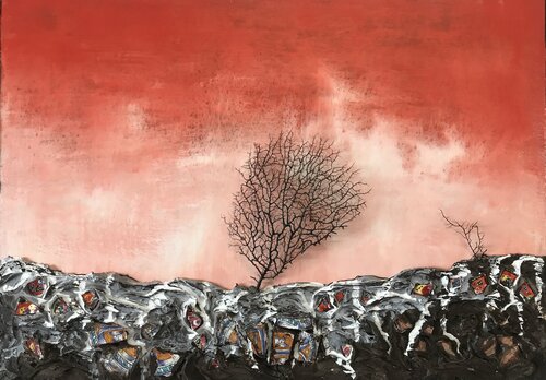 E Intanto Arriva il Tramonto by Mauro Corvaglia, Painting for Sale on Select