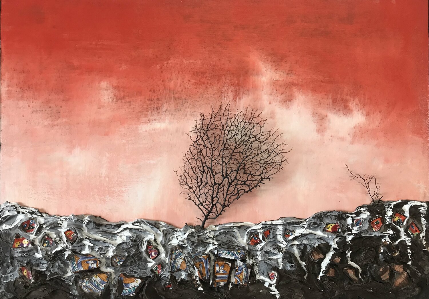 E Intanto Arriva il Tramonto Mauro Corvaglia Original painting for sale