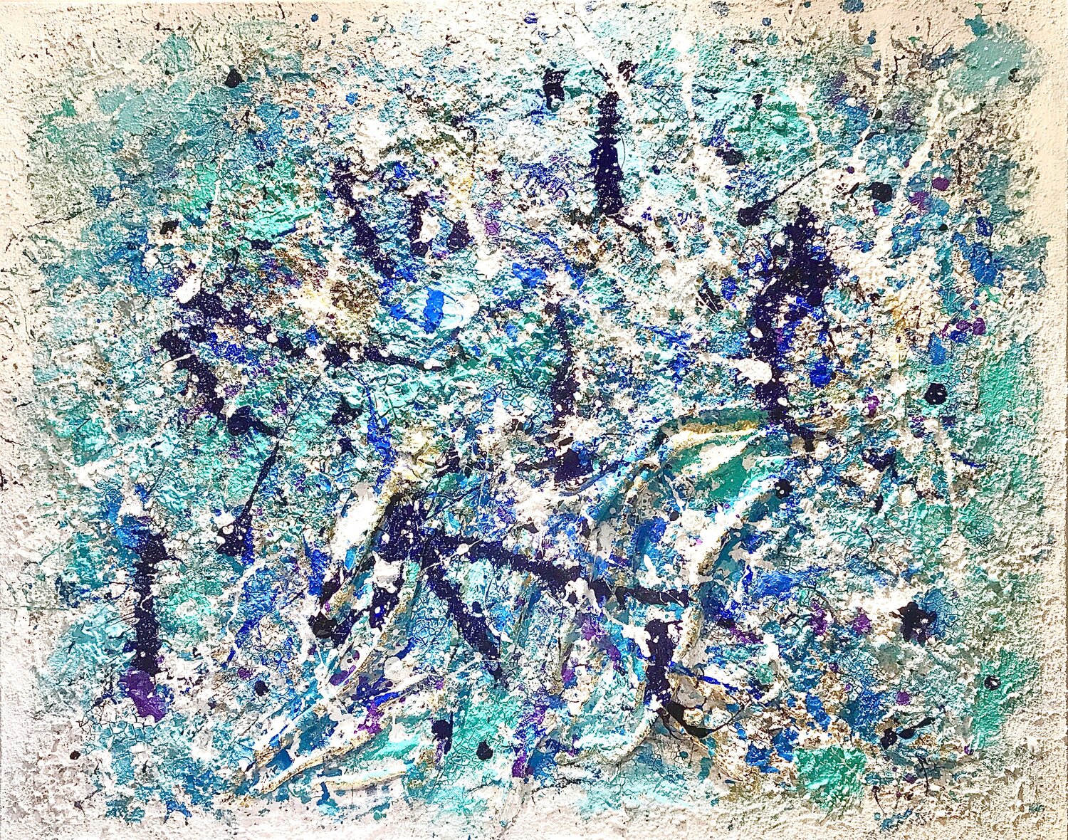 I Segni del Mare Mauro Corvaglia Original painting for sale