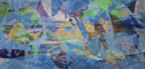 SWIM by Erich Birchmeier, Painting for Sale on Select