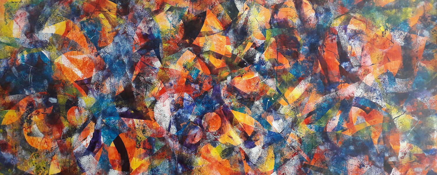 GEOMETRIA CIRCULAR Erich Birchmeier Original painting for sale