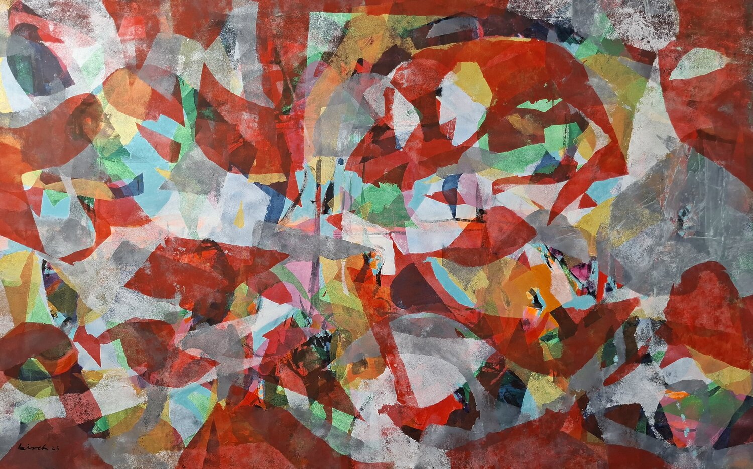 PIZZA DEL ASCENSOR Erich Birchmeier Original painting for sale