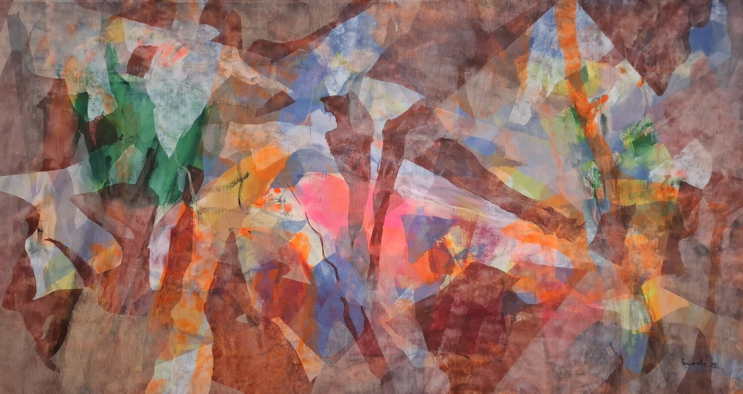 REFLECTIONS ON WATER Erich Birchmeier Original painting for sale