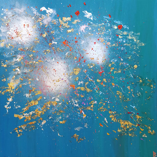 Where the Stars explode by Berit Bredahl, Painting for Sale on Select