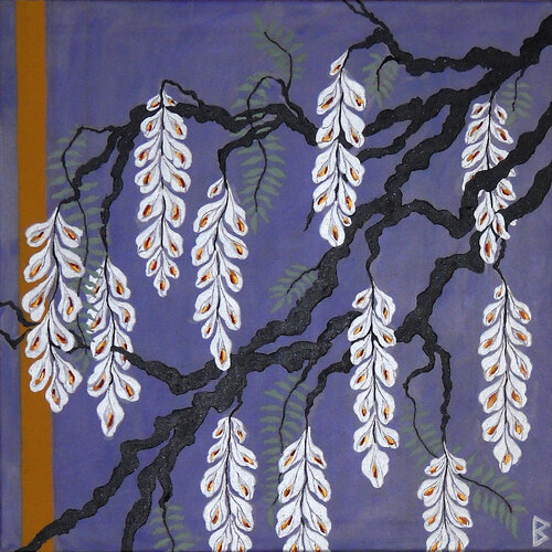 Wisteria by Berit Bredahl, Painting for Sale on Select