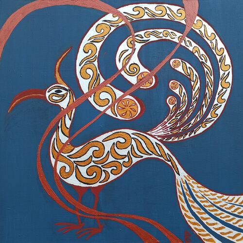 A very rare Bird by Berit Bredahl, Painting for Sale on Select
