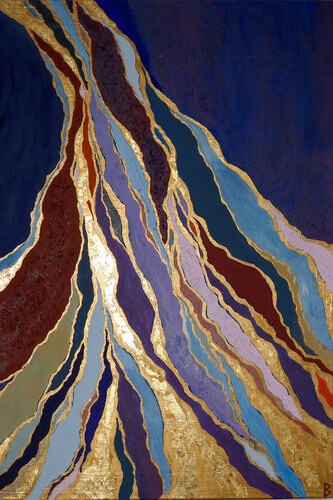 Rivers of Gold by Berit Bredahl, Painting for Sale on Select