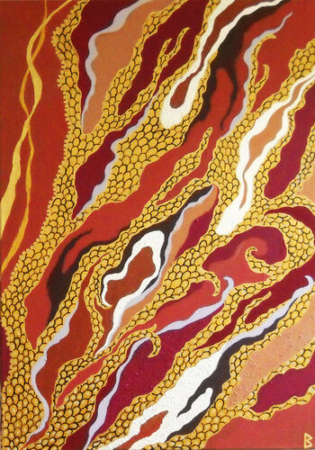 Dragon rising by Berit Bredahl, Painting for Sale on Select