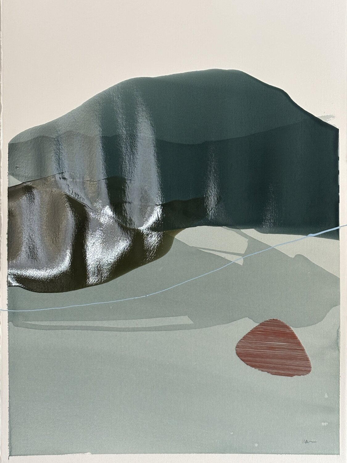 New Moon 02 Vanessa Sylvain Original painting for sale