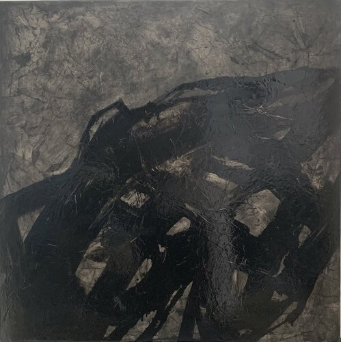 Noir Miroir Gris by Kardesch, Painting for Sale on Select