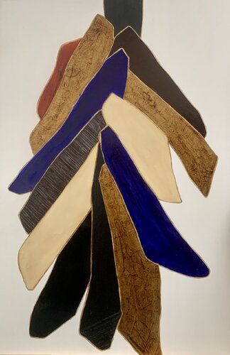 Equilibre Bleu 2535 by Kardesch, Painting for Sale on Select