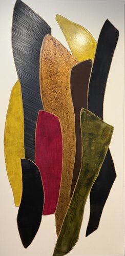 Equilibre Vert  2519 by Kardesch, Painting for Sale on Select