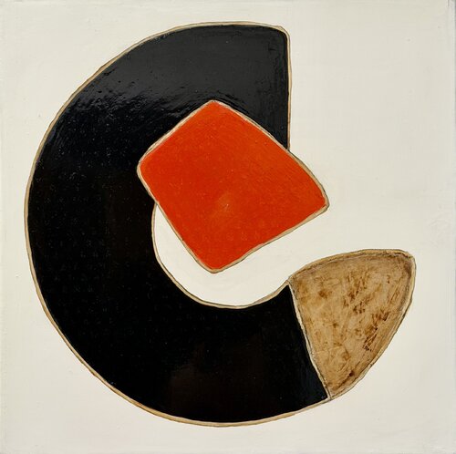 Noir Miroir Orange 02 von Kardesch, Malerei kaufen auf Select