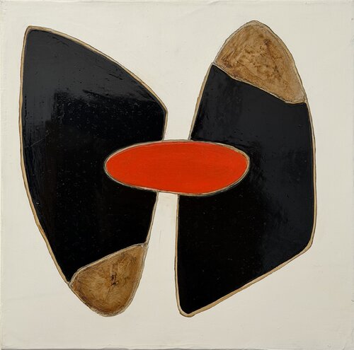 Noir Miroir Orange 02 von Kardesch, Malerei kaufen auf Select