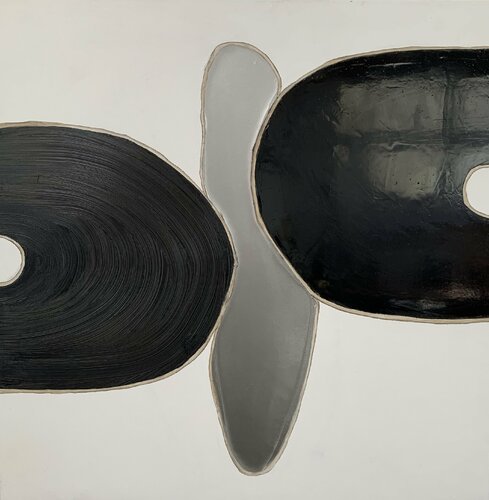 Noir Miroir Nr 1 by Kardesch, Painting for Sale on Select