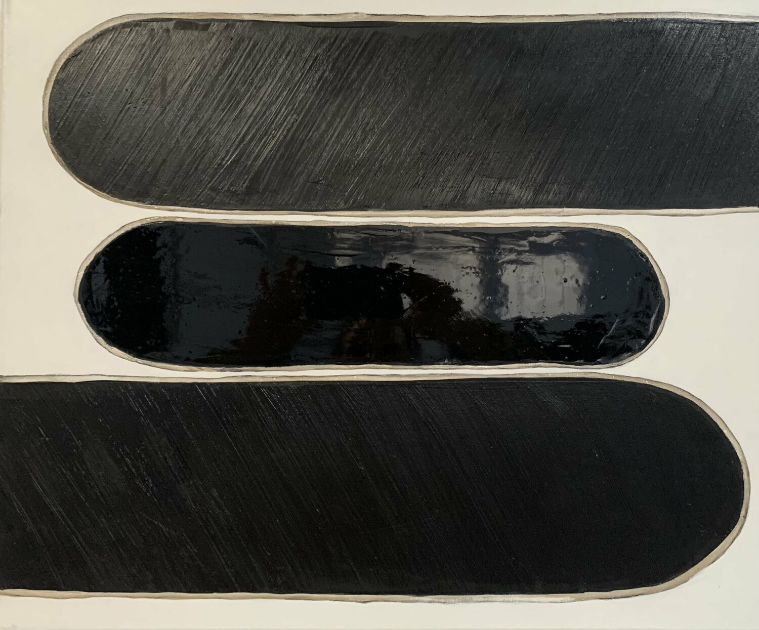 Etude Noir Miroir Nr 3 Kardesch Original painting for sale