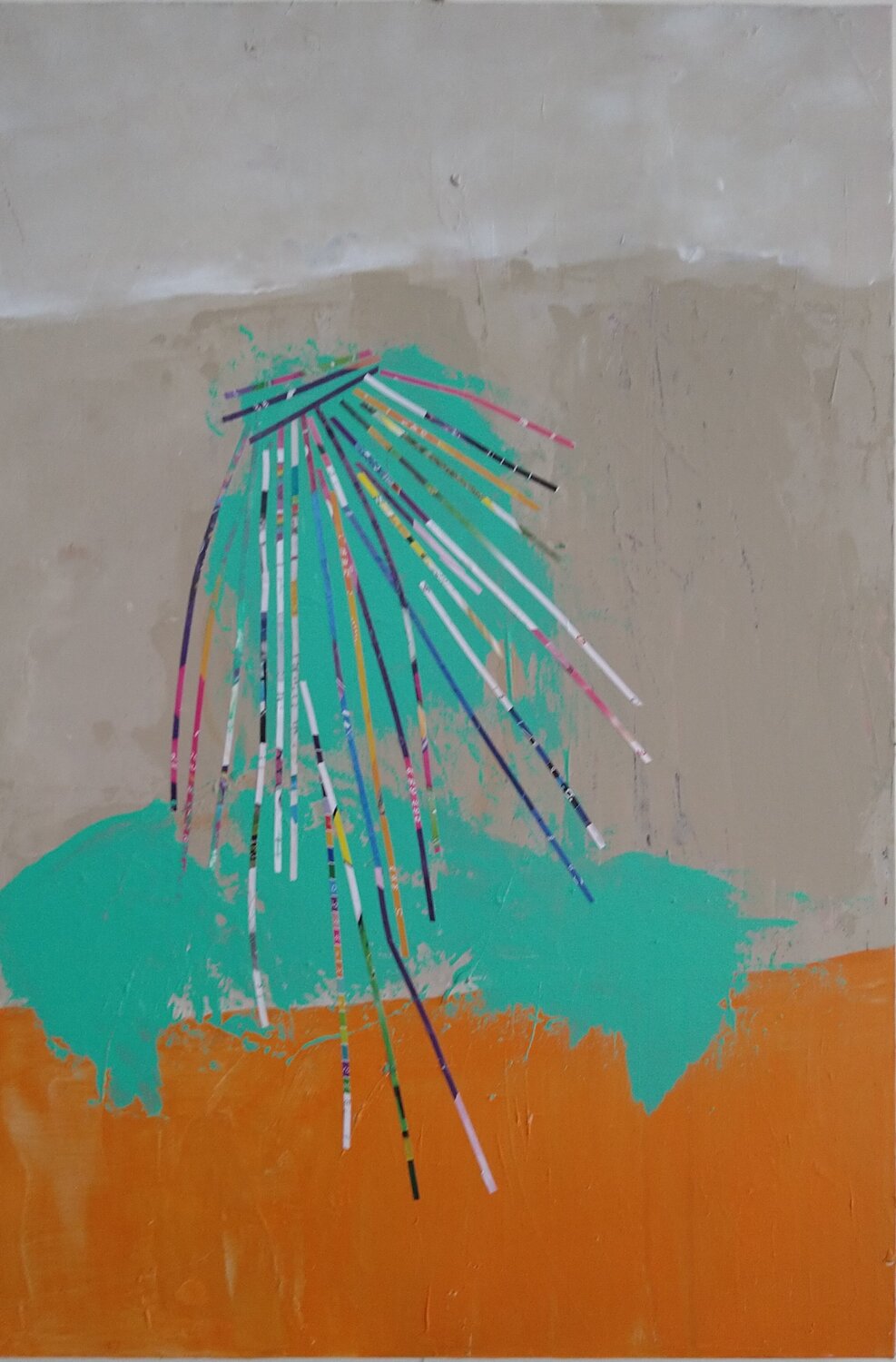 Les Indiennes 3 Sophie André Original painting for sale