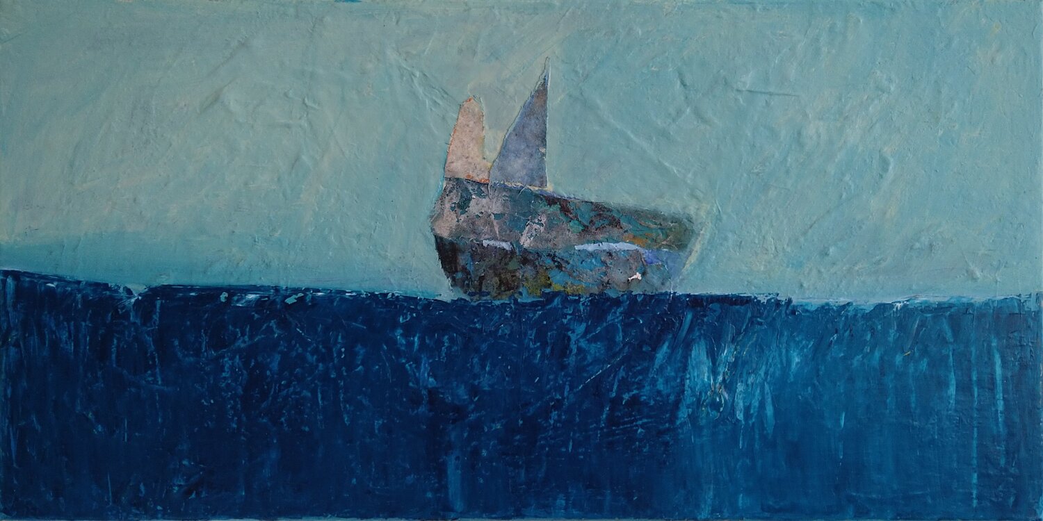Sur l'Eau Sophie André Original painting for sale