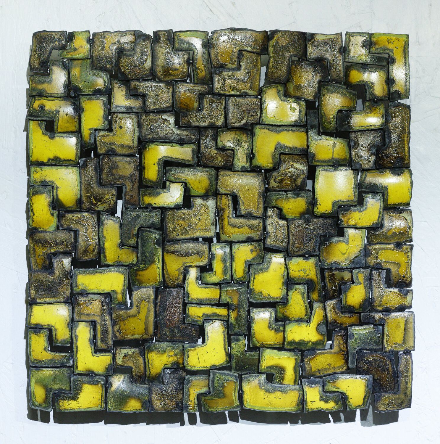Gaz_67_Jaune Michel Laurent Original painting for sale