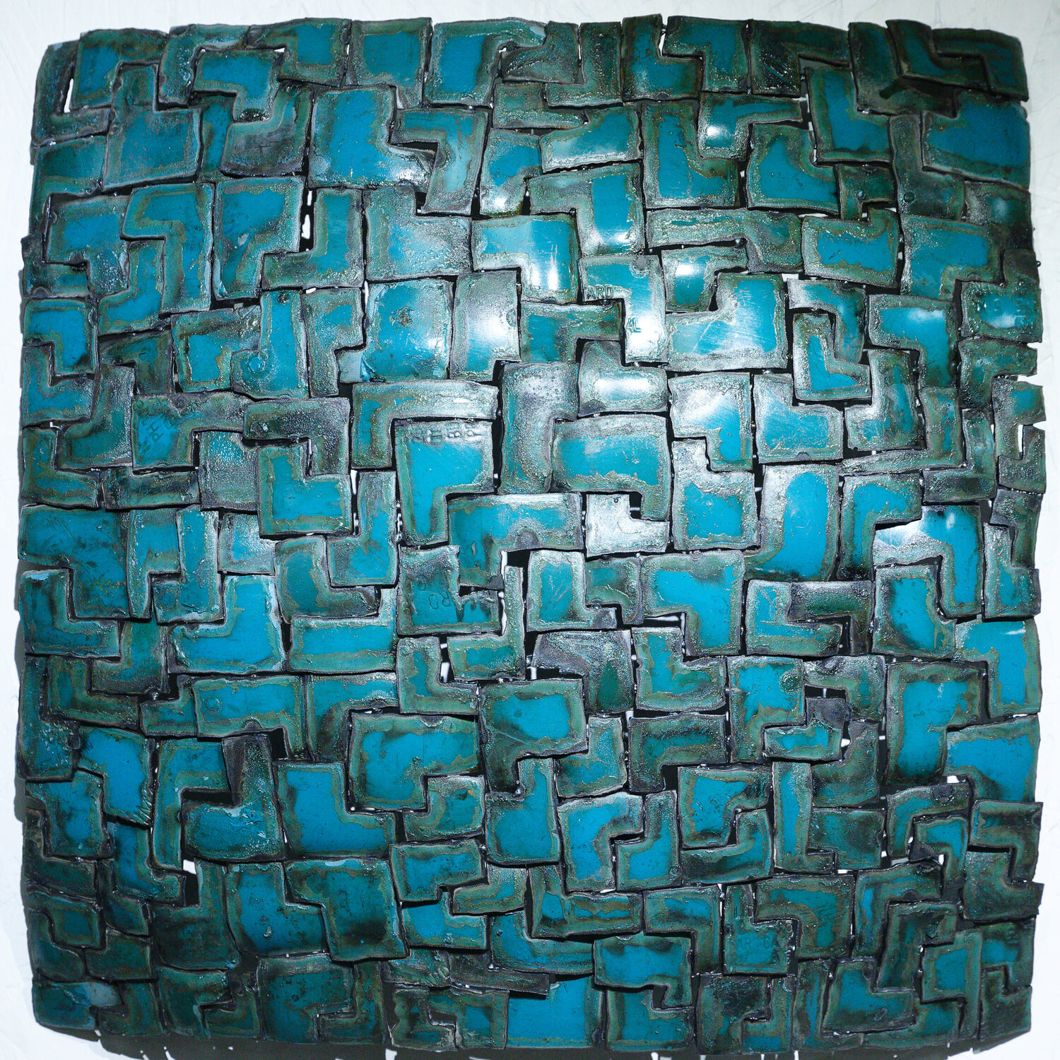 Voile Coeurs Bleu 01 Michel Laurent Original painting for sale