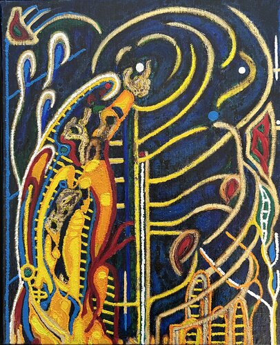 "Composition..." by Hervé Le Goaréguer, Painting for Sale on Select