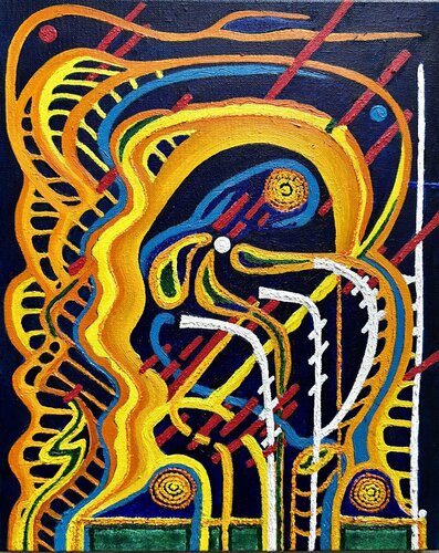 "Composition..." by Hervé Le Goaréguer, Painting for Sale on Select