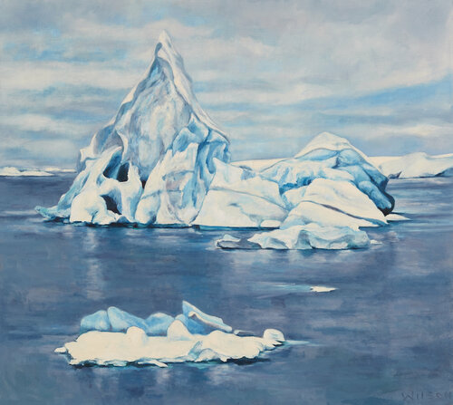Phantom Berg, Wilhemina Bay Antarctica by Candace Wilson, Painting for Sale on Select