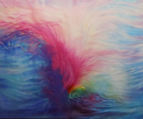 Nebulosa Rosa by Pepe Linares Molina, Painting for Sale on Select