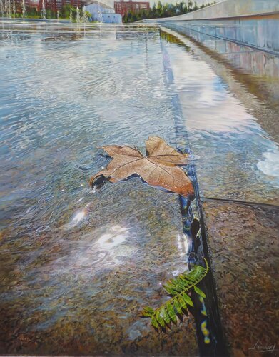 Hojas by Pepe Linares Molina, Painting for Sale on Select